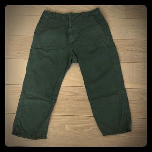 Women’s Nili Lotan army green Luna pants